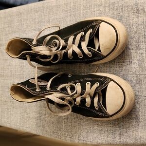 Black High Top Converse Sneakers